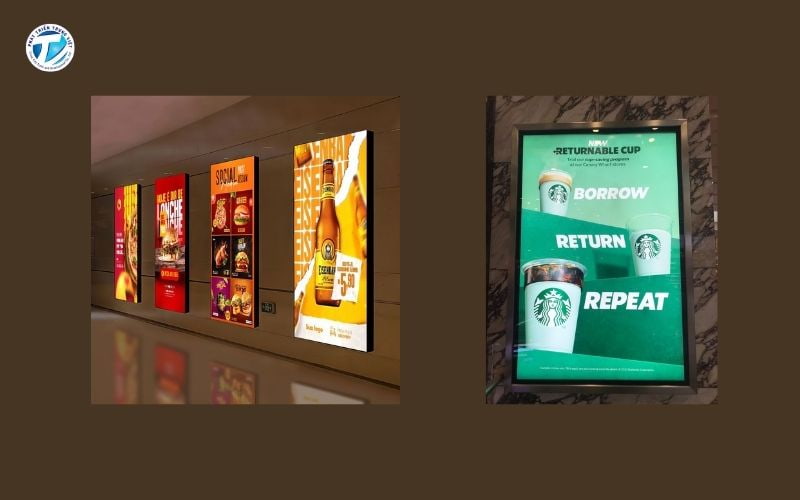 Tranh điện nghệ thuật kết hợp quảng cáo